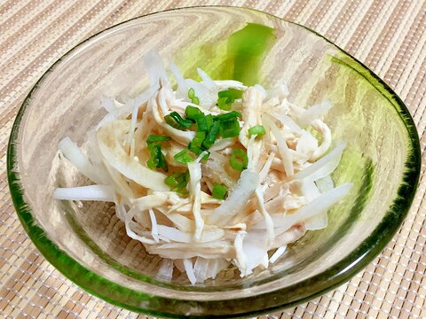 蒸し鶏とオニオンスライスのポン酢かけサラダ♪